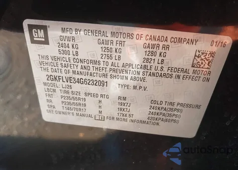 2016 GMC Terrain Denali from USA, damaged, VIN 2GKFLVE34G6232091